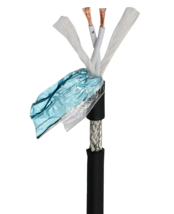 Evropa Ittifoqi sertifikati himoyalangan o'ralgan juftlik kabeli PUR HF CY(ST) 6*2*0.12mm2 tortish zanjirli kabel