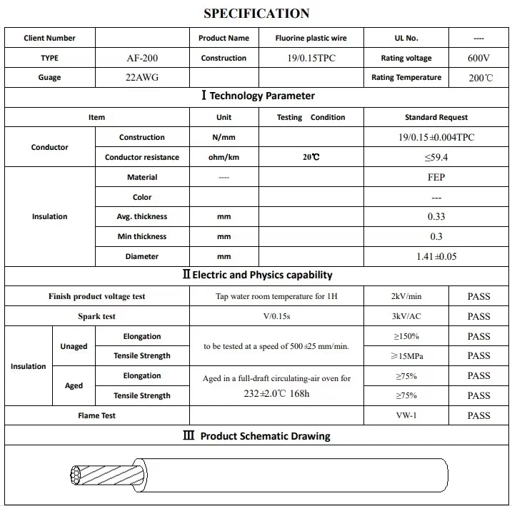 AF100 Specification AF100 Specification