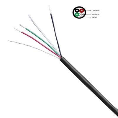 4 yadroli 22 Awg alyuminiy folga himoyalangan ko'p o'tkazgichli kabel